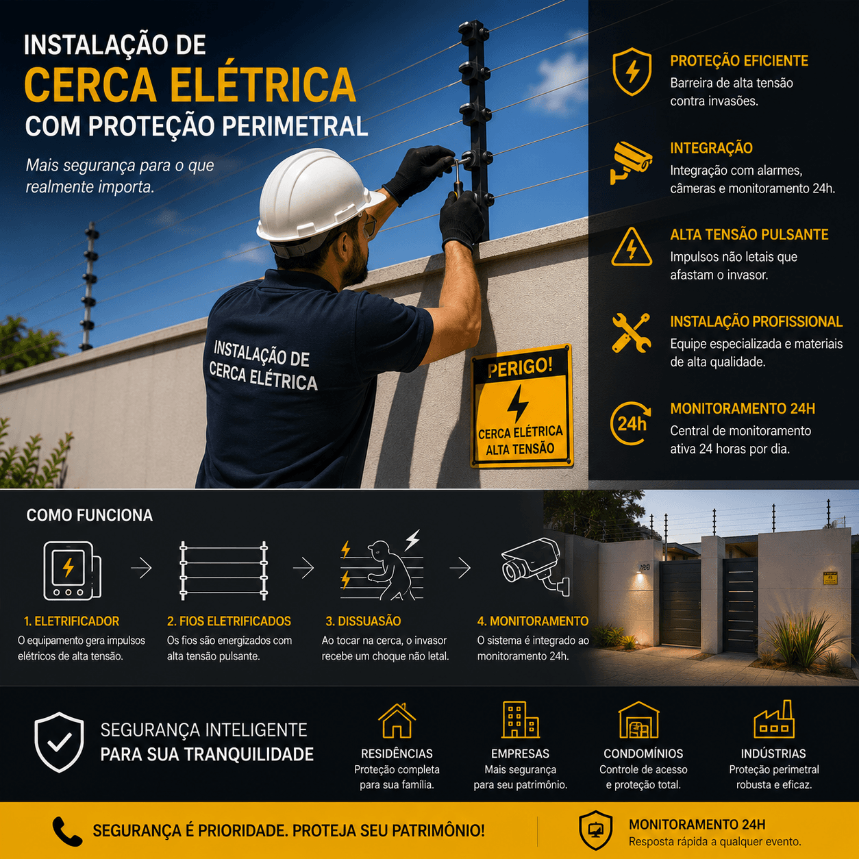 Cerca elétrica com